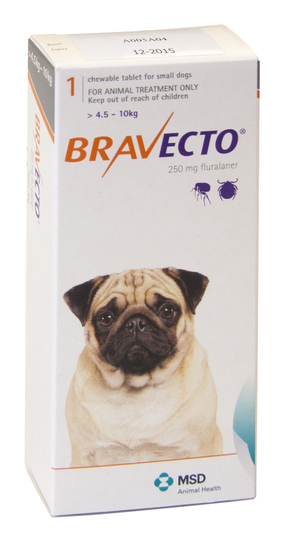 Bravecto  Chewable Flea & Tick Treatment for Small Dogs (Orange 4.5 - 10kg) image 0